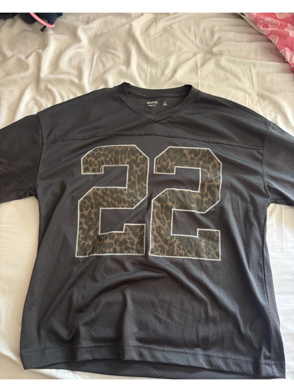 Hollister Black Mesh Baggy Fit Tee